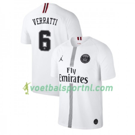 Paris Saint-Germain Verratti 6 Jodan Wit Third Shirt 2018-19